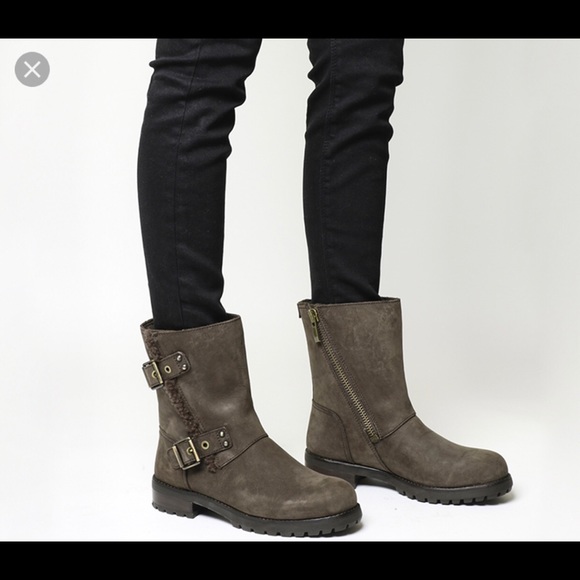 ugg niels waterproof genuine shearling lined boot